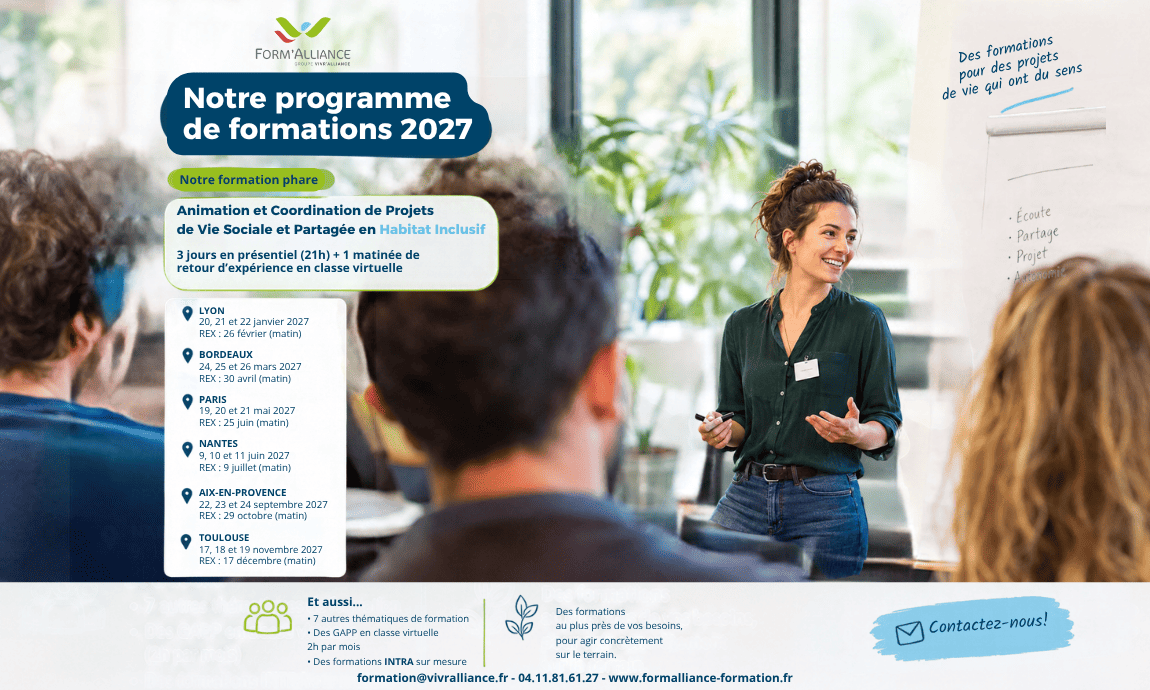 FORM’ALLIANCE DÉVOILE SES SESSIONS DE FORMATION 2027 !