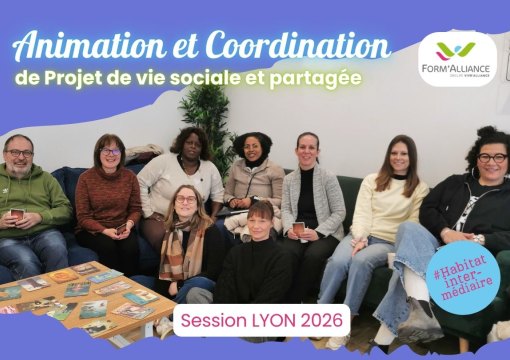 Animateur-Coordinateur de Projet de Vie Sociale et Partagée - Lyon2026